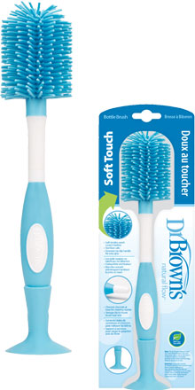 Soft Touch Bottle Brush, Packaged and Unpackaged