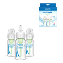 4 oz/120 mL Zero-Resistance™ Narrow Bottle with Level 1 Nipple, Product & Package