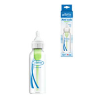 8 oz/250 mL Zero-Resistance™ Narrow Bottle with Level 1 Nipple, Product & Package