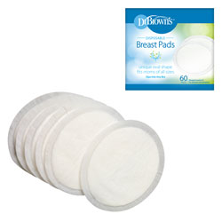 Disposable Breast Pads, 60-Pack, Product & Package
