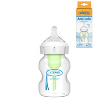 5 oz/150 mL Zero-Resistance™ Wide-Neck Bottle with Level 1 Nipple, Product & Package